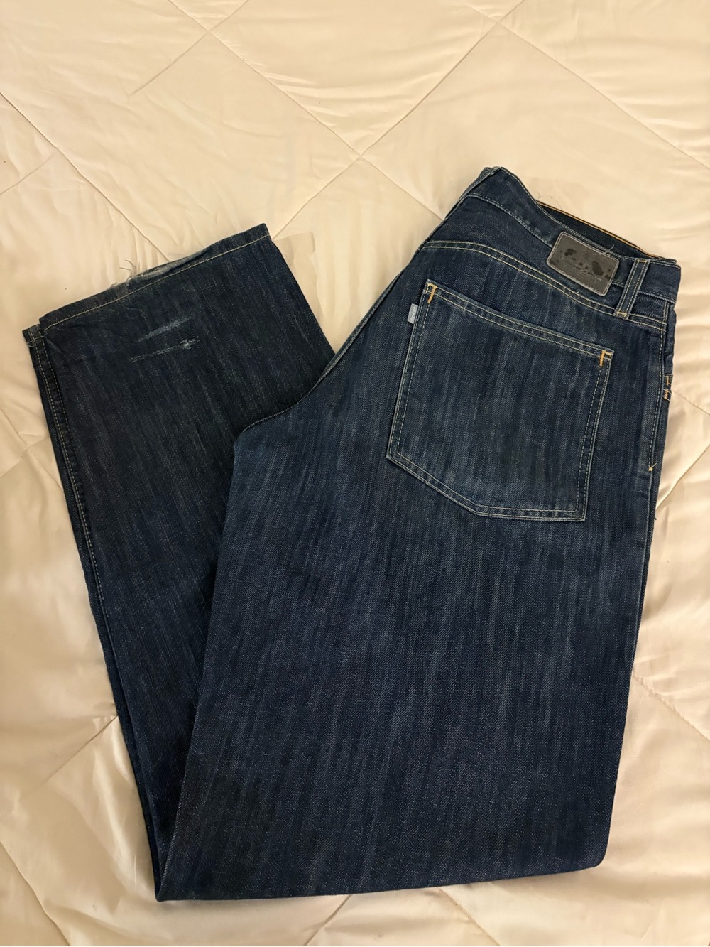 Levi’s SilverTab Baggy Dark Wash Distressed Y2K 90s Loose Denim Jeans